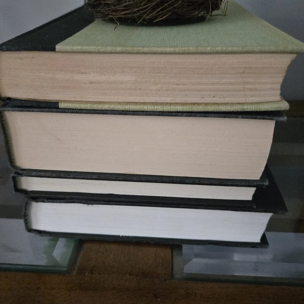 Black Decorative Hardback Book Set Of 4 For Home Decor Styling Staging Props